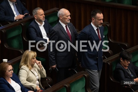  15.05.2024 WARSZAWA<br />
POSIEDZENIE SEJMU RP<br />
N/Z ANTONI MACIEREWICZ JANUSZ KOWALSKI<br />
FOT. MARCIN BANASZKIEWICZ/FOTONEWS  