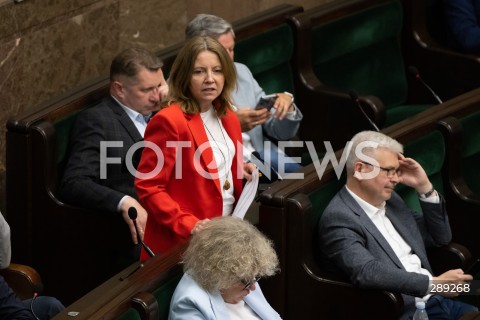  15.05.2024 WARSZAWA<br />
POSIEDZENIE SEJMU RP<br />
N/Z JOANNA LICHOCKA<br />
FOT. MARCIN BANASZKIEWICZ/FOTONEWS  