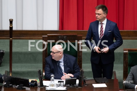  15.05.2024 WARSZAWA<br />
POSIEDZENIE SEJMU RP<br />
N/Z PIOTR ZGORZELSKI SZYMON HOLOWNIA<br />
FOT. MARCIN BANASZKIEWICZ/FOTONEWS  