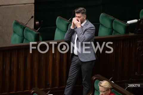  15.05.2024 WARSZAWA<br />
POSIEDZENIE SEJMU RP<br />
N/Z KRZYSZTOF SMISZEK<br />
FOT. MARCIN BANASZKIEWICZ/FOTONEWS  