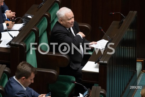  15.05.2024 WARSZAWA<br />
POSIEDZENIE SEJMU RP<br />
N/Z JAROSLAW KACZYNSKI<br />
FOT. MARCIN BANASZKIEWICZ/FOTONEWS  