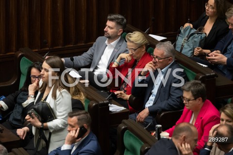  15.05.2024 WARSZAWA<br />
POSIEDZENIE SEJMU RP<br />
N/Z KRZYSZTOF SMISZEK JOANNA SCHEURING WIELGUS<br />
FOT. MARCIN BANASZKIEWICZ/FOTONEWS  