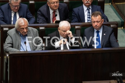  15.05.2024 WARSZAWA<br />
POSIEDZENIE SEJMU RP<br />
N/Z RYSZARD TERLECKI JAROSLAW KACZYNSKI MARIUSZ BLASZCZAK<br />
FOT. MARCIN BANASZKIEWICZ/FOTONEWS  