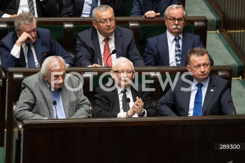  15.05.2024 WARSZAWA<br />
POSIEDZENIE SEJMU RP<br />
N/Z RYSZARD TERLECKI JAROSLAW KACZYNSKI MARIUSZ BLASZCZAK<br />
FOT. MARCIN BANASZKIEWICZ/FOTONEWS  