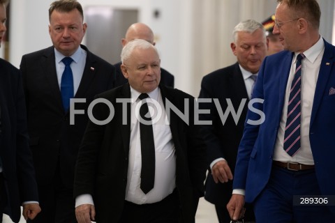  15.05.2024 WARSZAWA<br />
POSIEDZENIE SEJMU RP<br />
N/Z JAROSLAW KACZYNSKI MARIUSZ BLASZCZAK ROBERT TELUS MAREK SUSKI<br />
FOT. MARCIN BANASZKIEWICZ/FOTONEWS  