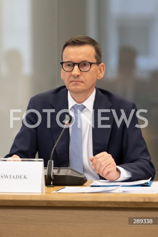  16.05.2024 WARSZAWA<br />
POSIEDZENIE SEJMOWEJ KOMISJI SLEDCZEJ DS. WYBOROW KOPERTOWYCH<br />
N/Z MATEUSZ MORAWIECKI<br />
FOT. MARCIN BANASZKIEWICZ/FOTONEWS  