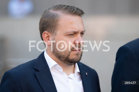  21.05.2024 WARSZAWA<br />
KONFERENCJA PRASOWA ANDRZEJA SLIWKI I JACKA OZDOBY<br />
KONTROLA POSELSKA W MON<br />
N/Z JACEK OZDOBA<br />
FOT. MARCIN BANASZKIEWICZ/FOTONEWS  