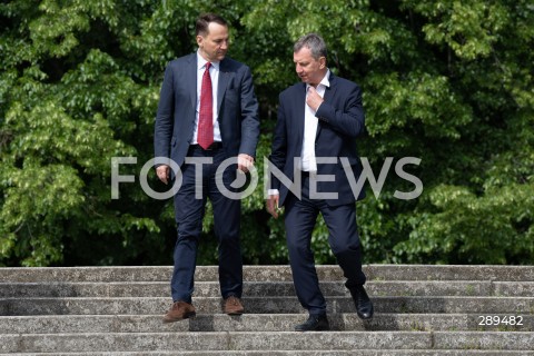  25.05.2024 WARSZAWA<br />
KONFERENCJA PRASOWA RADOSLAWA SIKORSKIEGO I ANDRZEJA HALICKIEGO<br />
N/Z RADOSLAW SIKORSKI ANDRZEJ HALICKI<br />
FOT. MARCIN BANASZKIEWICZ/FOTONEWS  