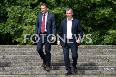  25.05.2024 WARSZAWA<br />
KONFERENCJA PRASOWA RADOSLAWA SIKORSKIEGO I ANDRZEJA HALICKIEGO<br />
N/Z RADOSLAW SIKORSKI ANDRZEJ HALICKI<br />
FOT. MARCIN BANASZKIEWICZ/FOTONEWS  