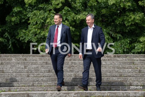  25.05.2024 WARSZAWA<br />
KONFERENCJA PRASOWA RADOSLAWA SIKORSKIEGO I ANDRZEJA HALICKIEGO<br />
N/Z RADOSLAW SIKORSKI ANDRZEJ HALICKI<br />
FOT. MARCIN BANASZKIEWICZ/FOTONEWS  