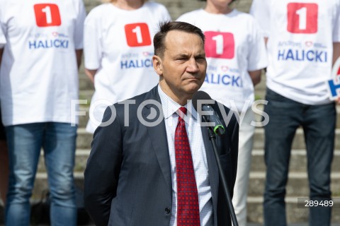  25.05.2024 WARSZAWA<br />
KONFERENCJA PRASOWA RADOSLAWA SIKORSKIEGO I ANDRZEJA HALICKIEGO<br />
N/Z RADOSLAW SIKORSKI<br />
FOT. MARCIN BANASZKIEWICZ/FOTONEWS  