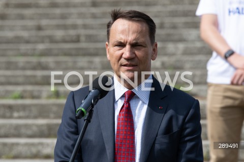  25.05.2024 WARSZAWA<br />
KONFERENCJA PRASOWA RADOSLAWA SIKORSKIEGO I ANDRZEJA HALICKIEGO<br />
N/Z RADOSLAW SIKORSKI<br />
FOT. MARCIN BANASZKIEWICZ/FOTONEWS  