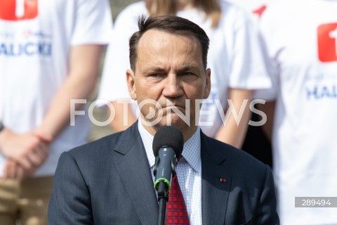  25.05.2024 WARSZAWA<br />
KONFERENCJA PRASOWA RADOSLAWA SIKORSKIEGO I ANDRZEJA HALICKIEGO<br />
N/Z RADOSLAW SIKORSKI<br />
FOT. MARCIN BANASZKIEWICZ/FOTONEWS  