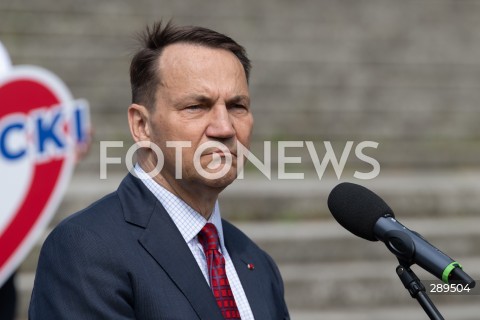  25.05.2024 WARSZAWA<br />
KONFERENCJA PRASOWA RADOSLAWA SIKORSKIEGO I ANDRZEJA HALICKIEGO<br />
N/Z RADOSLAW SIKORSKI<br />
FOT. MARCIN BANASZKIEWICZ/FOTONEWS  