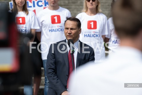  25.05.2024 WARSZAWA<br />
KONFERENCJA PRASOWA RADOSLAWA SIKORSKIEGO I ANDRZEJA HALICKIEGO<br />
N/Z RADOSLAW SIKORSKI<br />
FOT. MARCIN BANASZKIEWICZ/FOTONEWS  