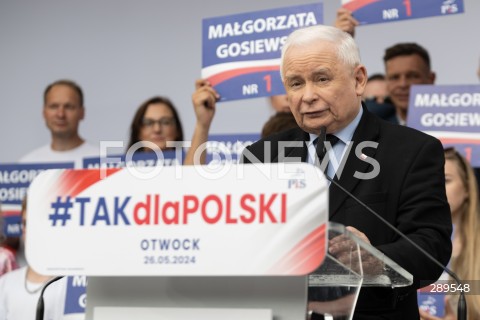  26.05.2024 OTWOCK<br />
SPOTKANIE PREZESA PIS Z MIESZKANCAMI<br />
PIKNIK WYBORCZY MALGORZATY GOSIEWSKIEJ<br />
N/Z JAROSLAW KACZYNSKI<br />
FOT. MARCIN BANASZKIEWICZ/FOTONEWS  