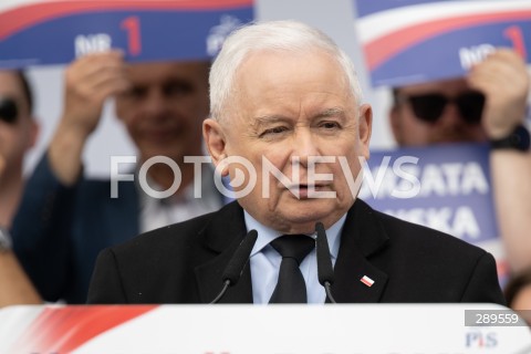  26.05.2024 OTWOCK<br />
SPOTKANIE PREZESA PIS Z MIESZKANCAMI<br />
PIKNIK WYBORCZY MALGORZATY GOSIEWSKIEJ<br />
N/Z JAROSLAW KACZYNSKI<br />
FOT. MARCIN BANASZKIEWICZ/FOTONEWS  