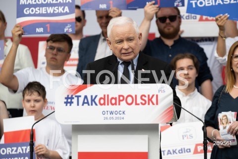  26.05.2024 OTWOCK<br />
SPOTKANIE PREZESA PIS Z MIESZKANCAMI<br />
PIKNIK WYBORCZY MALGORZATY GOSIEWSKIEJ<br />
N/Z JAROSLAW KACZYNSKI<br />
FOT. MARCIN BANASZKIEWICZ/FOTONEWS  