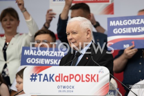  26.05.2024 OTWOCK<br />
SPOTKANIE PREZESA PIS Z MIESZKANCAMI<br />
PIKNIK WYBORCZY MALGORZATY GOSIEWSKIEJ<br />
N/Z JAROSLAW KACZYNSKI<br />
FOT. MARCIN BANASZKIEWICZ/FOTONEWS  