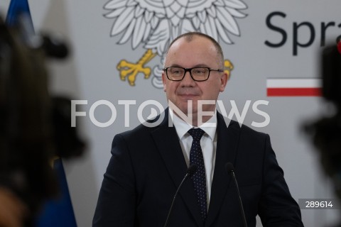  28.05.2024 WARSZAWA<br />
KONFERENCJA PRASOWA ADAMA BODNARA I TOMASZA SIEMONIAKA<br />
N/Z ADAM BODNAR<br />
FOT. MARCIN BANASZKIEWICZ/FOTONEWS  