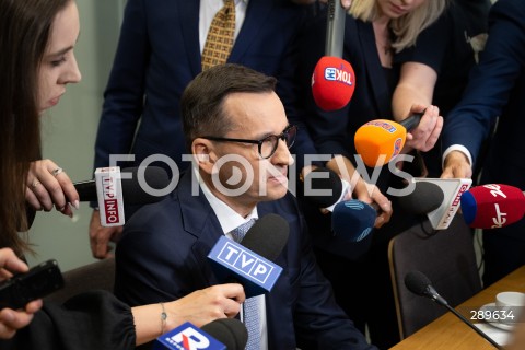  29.05.2024 WARSZAWA<br />
POSIEDZENIE SEJMOWEJ KOMISJI SLEDCZEJ DS. AFERY WIZOWEJ<br />
N/Z MATEUSZ MORAWIECKI<br />
FOT. MARCIN BANASZKIEWICZ/FOTONEWS  