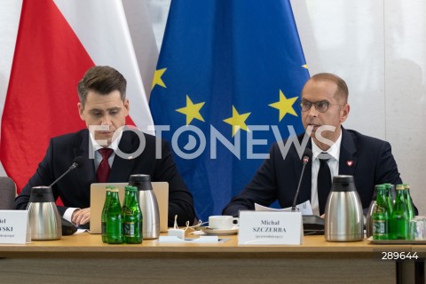  29.05.2024 WARSZAWA<br />
POSIEDZENIE SEJMOWEJ KOMISJI SLEDCZEJ DS. AFERY WIZOWEJ<br />
N/Z DANIEL MILEWSKI MICHAL SZCZERBA<br />
FOT. MARCIN BANASZKIEWICZ/FOTONEWS  