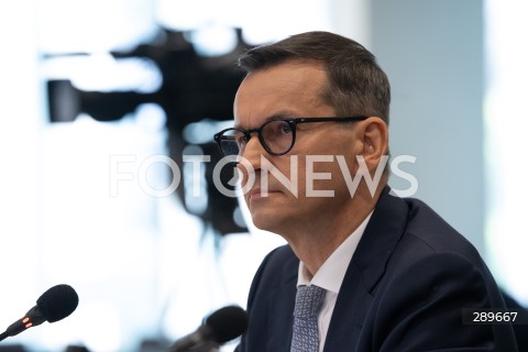  29.05.2024 WARSZAWA<br />
POSIEDZENIE SEJMOWEJ KOMISJI SLEDCZEJ DS. AFERY WIZOWEJ<br />
N/Z MATEUSZ MORAWIECKI<br />
FOT. MARCIN BANASZKIEWICZ/FOTONEWS  