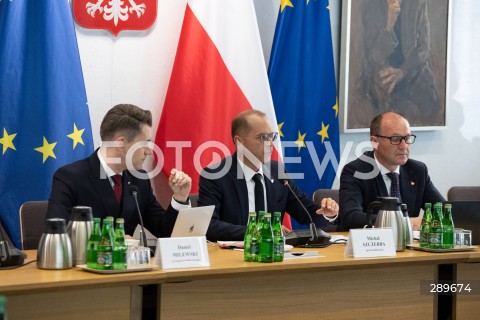  29.05.2024 WARSZAWA<br />
POSIEDZENIE SEJMOWEJ KOMISJI SLEDCZEJ DS. AFERY WIZOWEJ<br />
N/Z DANIEL MILEWSKI MICHAL SZCZERBA MAREK SOWA<br />
FOT. MARCIN BANASZKIEWICZ/FOTONEWS  