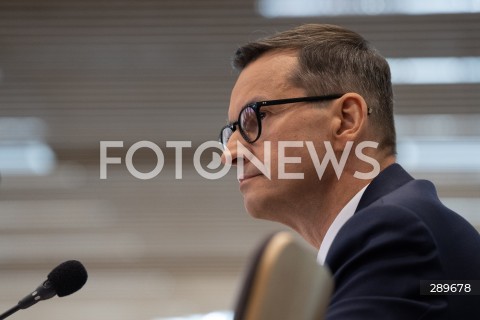  29.05.2024 WARSZAWA<br />
POSIEDZENIE SEJMOWEJ KOMISJI SLEDCZEJ DS. AFERY WIZOWEJ<br />
N/Z MATEUSZ MORAWIECKI<br />
FOT. MARCIN BANASZKIEWICZ/FOTONEWS  