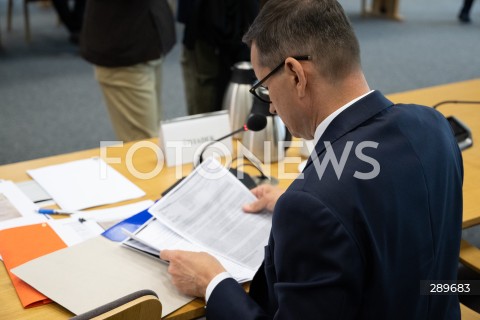  29.05.2024 WARSZAWA<br />
POSIEDZENIE SEJMOWEJ KOMISJI SLEDCZEJ DS. AFERY WIZOWEJ<br />
N/Z MATEUSZ MORAWIECKI<br />
FOT. MARCIN BANASZKIEWICZ/FOTONEWS  