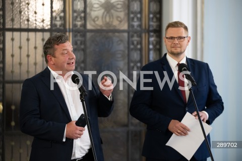  29.05.2024 WARSZAWA<br />
KONFERENCJA PRASOWA POLITYKOW SUWERENNEJ POLSKI<br />
FUNDUSZ SPRAWIEDLIWOSCI<br />
N/Z MICHAL WOJCIK MICHAL WOS<br />
FOT. MARCIN BANASZKIEWICZ/FOTONEWS  