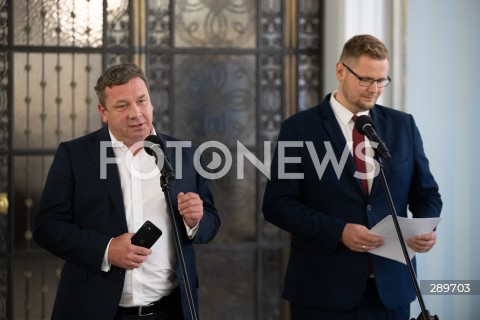  29.05.2024 WARSZAWA<br />
KONFERENCJA PRASOWA POLITYKOW SUWERENNEJ POLSKI<br />
FUNDUSZ SPRAWIEDLIWOSCI<br />
N/Z MICHAL WOJCIK MICHAL WOS<br />
FOT. MARCIN BANASZKIEWICZ/FOTONEWS  