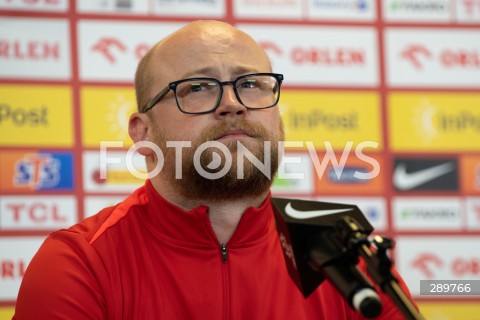  02.06.2024 WARSZAWA<br />
KONFERENCJA PRASOWA I TRENING REPREZENTACJI POLSKI PILKARZY <br />
N/Z EMIL KOPANSKI<br />
FOT. MARCIN BANASZKIEWICZ/FOTONEWS  