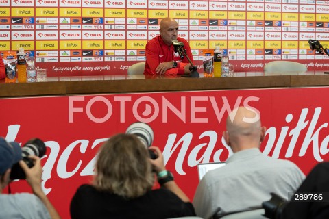  02.06.2024 WARSZAWA<br />
KONFERENCJA PRASOWA I TRENING REPREZENTACJI POLSKI PILKARZY <br />
N/Z MICHAL PROBIERZ<br />
FOT. MARCIN BANASZKIEWICZ/FOTONEWS  