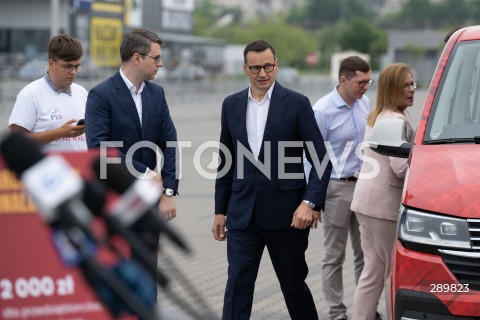  04.06.2024 WARSZAWA<br />
KONFERENCJA PRASOWA POLITYKOW PIS PRZED CENTRUM HANDLOWYM MARYWILSKA 44<br />
N/Z PIOTR MULLER MATEUSZ MORAWIECKI<br />
FOT. MARCIN BANASZKIEWICZ/FOTONEWS  