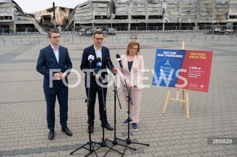  04.06.2024 WARSZAWA<br />
KONFERENCJA PRASOWA POLITYKOW PIS PRZED CENTRUM HANDLOWYM MARYWILSKA 44<br />
N/Z PIOTR MULLER MATEUSZ MORAWIECKI MALGORZATA GOSIEWSKA<br />
FOT. MARCIN BANASZKIEWICZ/FOTONEWS  