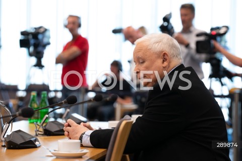  07.06.2024 WARSZAWA<br />
POSIEDZENIE KOMISJI SLEDCZEJ DS. AFERY WIZOWEJ<br />
PRZESLUCHANIE JAROSLAWA KACZYNSKIEGO<br />
N/Z JAROSLAW KACZYNSKI<br />
FOT. MARCIN BANASZKIEWICZ/FOTONEWS  