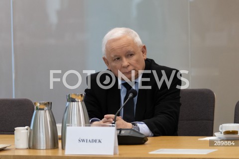  07.06.2024 WARSZAWA<br />
POSIEDZENIE KOMISJI SLEDCZEJ DS. AFERY WIZOWEJ<br />
PRZESLUCHANIE JAROSLAWA KACZYNSKIEGO<br />
N/Z JAROSLAW KACZYNSKI<br />
FOT. MARCIN BANASZKIEWICZ/FOTONEWS  