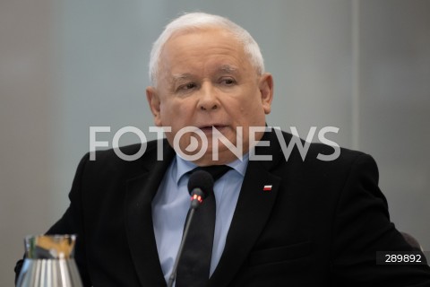  07.06.2024 WARSZAWA<br />
POSIEDZENIE KOMISJI SLEDCZEJ DS. AFERY WIZOWEJ<br />
PRZESLUCHANIE JAROSLAWA KACZYNSKIEGO<br />
N/Z JAROSLAW KACZYNSKI<br />
FOT. MARCIN BANASZKIEWICZ/FOTONEWS  