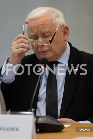  07.06.2024 WARSZAWA<br />
POSIEDZENIE KOMISJI SLEDCZEJ DS. AFERY WIZOWEJ<br />
PRZESLUCHANIE JAROSLAWA KACZYNSKIEGO<br />
N/Z JAROSLAW KACZYNSKI<br />
FOT. MARCIN BANASZKIEWICZ/FOTONEWS  