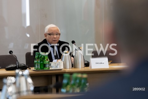  07.06.2024 WARSZAWA<br />
POSIEDZENIE KOMISJI SLEDCZEJ DS. AFERY WIZOWEJ<br />
PRZESLUCHANIE JAROSLAWA KACZYNSKIEGO<br />
N/Z JAROSLAW KACZYNSKI<br />
FOT. MARCIN BANASZKIEWICZ/FOTONEWS  