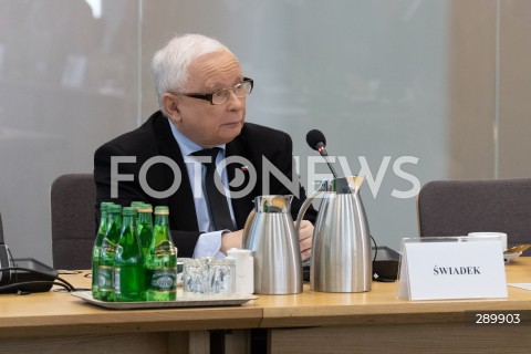  07.06.2024 WARSZAWA<br />
POSIEDZENIE KOMISJI SLEDCZEJ DS. AFERY WIZOWEJ<br />
PRZESLUCHANIE JAROSLAWA KACZYNSKIEGO<br />
N/Z JAROSLAW KACZYNSKI<br />
FOT. MARCIN BANASZKIEWICZ/FOTONEWS  