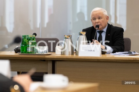  07.06.2024 WARSZAWA<br />
POSIEDZENIE KOMISJI SLEDCZEJ DS. AFERY WIZOWEJ<br />
PRZESLUCHANIE JAROSLAWA KACZYNSKIEGO<br />
N/Z JAROSLAW KACZYNSKI<br />
FOT. MARCIN BANASZKIEWICZ/FOTONEWS  