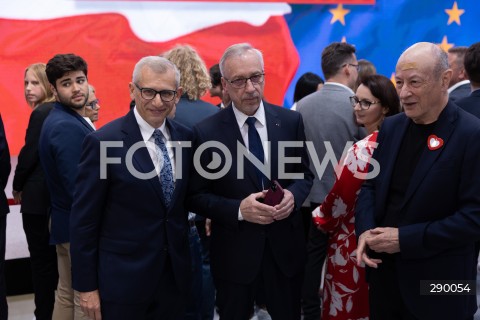  09.06.2024 WARSZAWA<br />
WYBORY DO PARLAMENTU EUROPEJSKIEGO<br />
WIECZOR WYBORCZY KKW PLATFORMA OBYWATELSKA<br />
N/Z KRZYSZTOF KWIATKOWSKI BOGDAN ZDROJEWSKI <br />
FOT. ANTONI BYSZEWSKI/FOTONEWS 