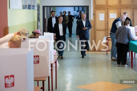  09.06.2024 WARSZAWA<br />
WYBORY DO PARLAMENTU EUROPEJSKIEGO<br />
N/Z PREMIER DONALD TUSK<br />
FOT. MARCIN BANASZKIEWICZ/FOTONEWS  