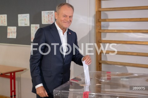  09.06.2024 WARSZAWA<br />
WYBORY DO PARLAMENTU EUROPEJSKIEGO<br />
N/Z PREMIER DONALD TUSK<br />
FOT. MARCIN BANASZKIEWICZ/FOTONEWS  