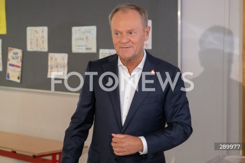  09.06.2024 WARSZAWA<br />
WYBORY DO PARLAMENTU EUROPEJSKIEGO<br />
N/Z PREMIER DONALD TUSK<br />
FOT. MARCIN BANASZKIEWICZ/FOTONEWS  