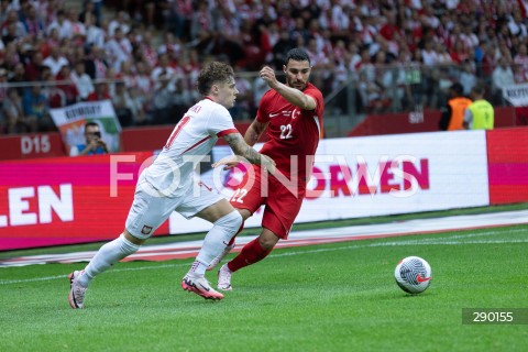  10.06.2024 WARSZAWA<br />
MECZ TOWARSZYSKI POLSKA - TURCJA NA PGE NARODOWYM W WARSZAWIE<br />
N/Z NICOLA ZALEWSKI KAAN AYHAN<br />
FOT. ANTONI BYSZEWSKI/FOTONEWS 