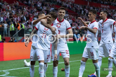  10.06.2024 WARSZAWA<br />
MECZ TOWARSZYSKI POLSKA - TURCJA NA PGE NARODOWYM W WARSZAWIE<br />
N/Z NICOLA ZALEWSKI KRZYSZTOF PIATEK<br />
FOT. ANTONI BYSZEWSKI/FOTONEWS 