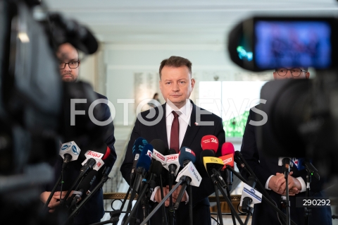  14.06.2024 WARSZAWA<br />
KONFERENCJA PRASOWA POLITYKOW PIS W SEJMIE<br />
N/Z MARIUSZ BLASZCZAK<br />
FOT. MARCIN BANASZKIEWICZ/FOTONEWS  